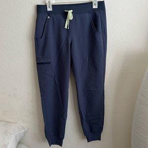 FIGS pants/ lighter navy blue